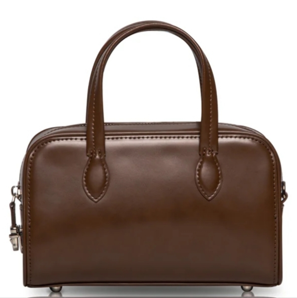 Cube Mini Crossbody Bag - Vintage Brown